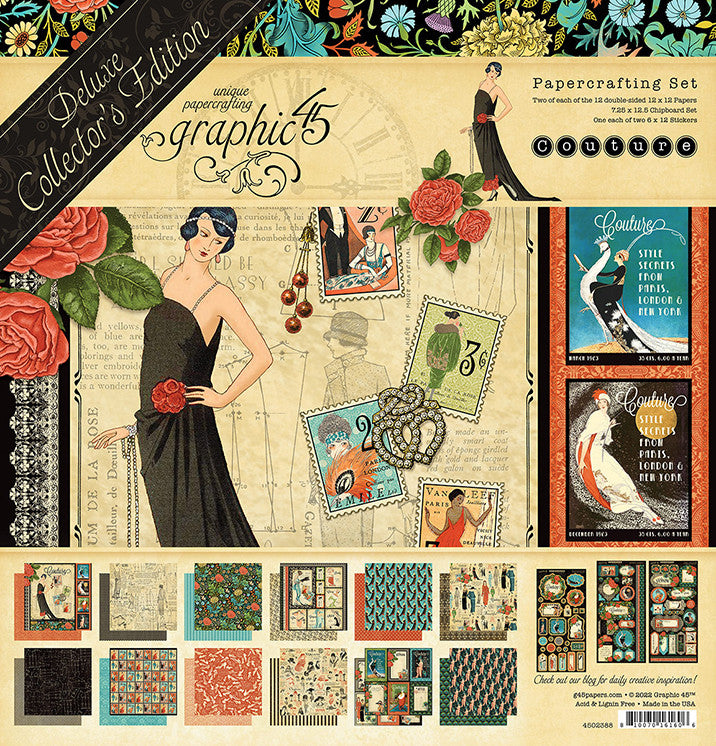 Graphic 45 Couture Deluxe 12 x 12 Edición de coleccionista